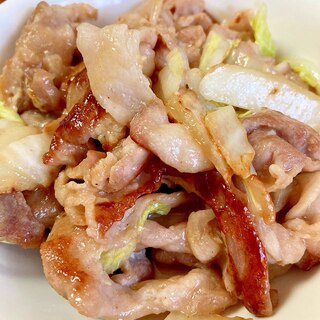 白菜と豚肉の炒め物～中華風醤油味